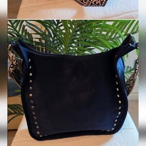 AD-HORN Midnight Blue Studded Women's Bag